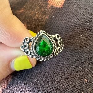 Sterling Silver stunning witchy fairy vintage style ring